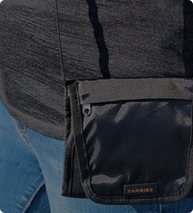 Tarriss Anti-theft Neck Wallet cross body trifold