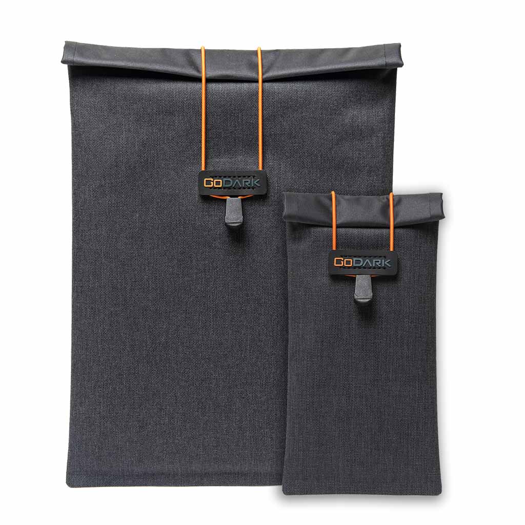 GoDark® Faraday Bags - Small Tablet & Phone Bags Bundle Deal (2 PC)