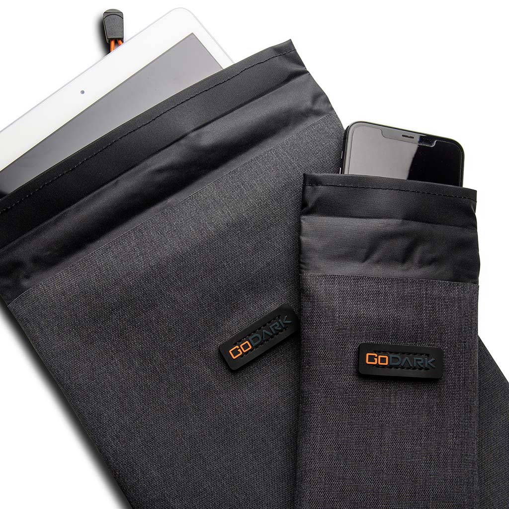GoDark® Faraday Bags - Small Tablet & Phone Bags Bundle Deal  (2 PC)