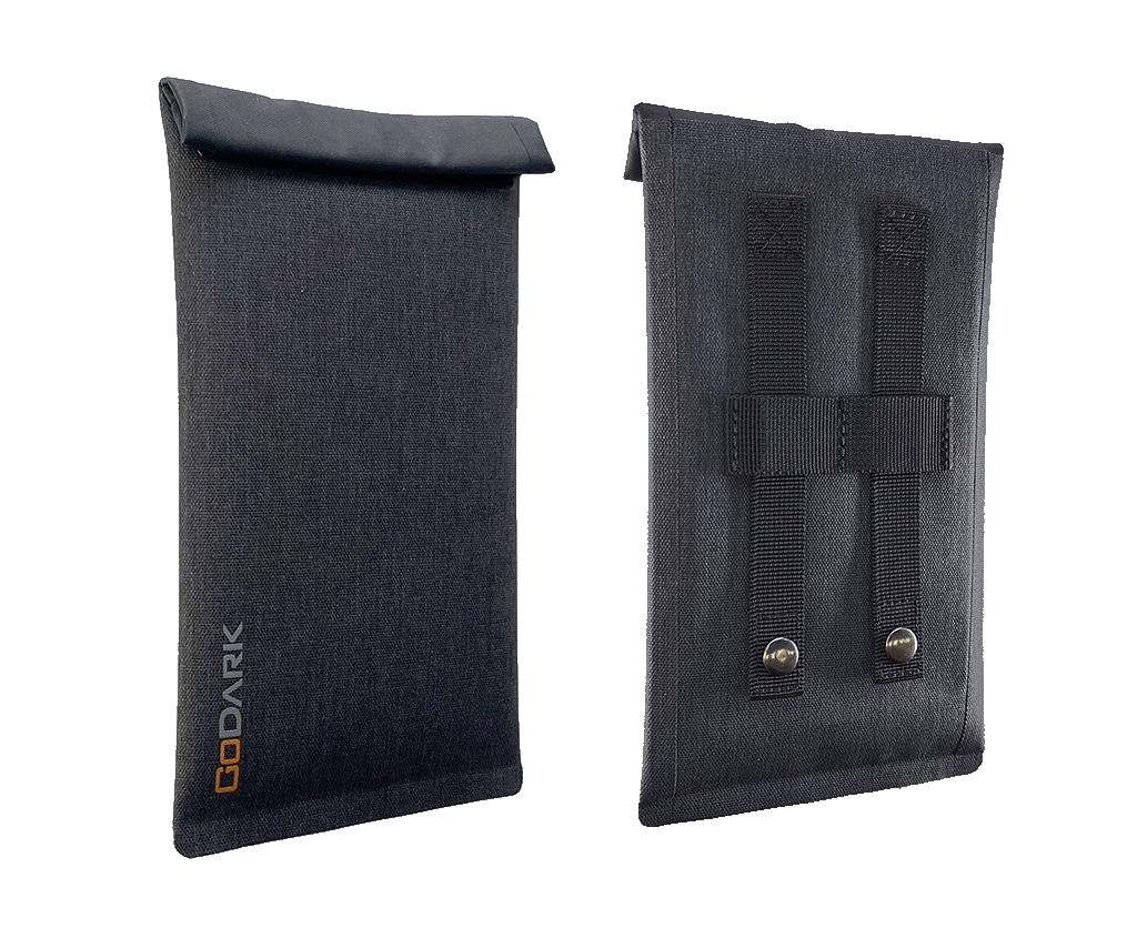 front and back of the MAS Series - GoDark Faraday Bag for Phones