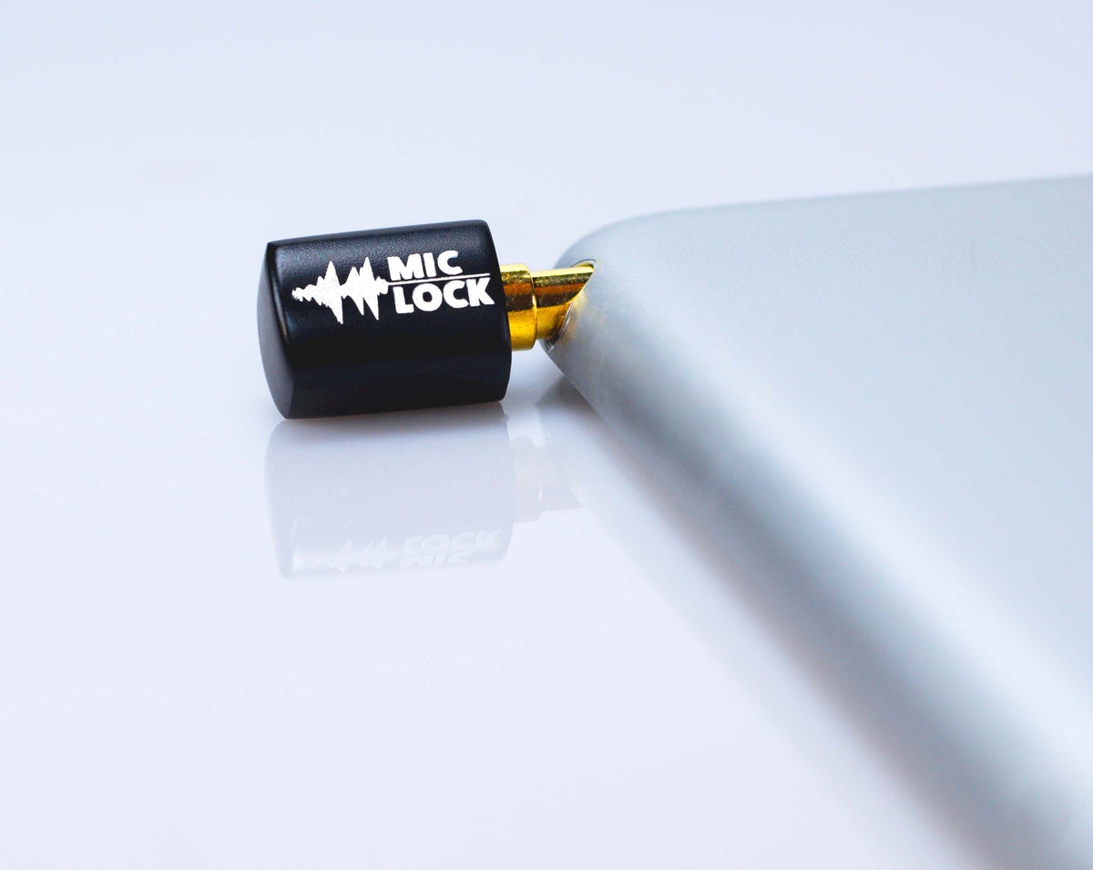Mic-Lock 3.5 mm plugged into iPad