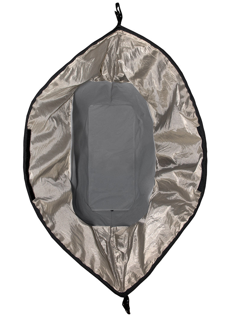 Removable RF Shielding Bag Open