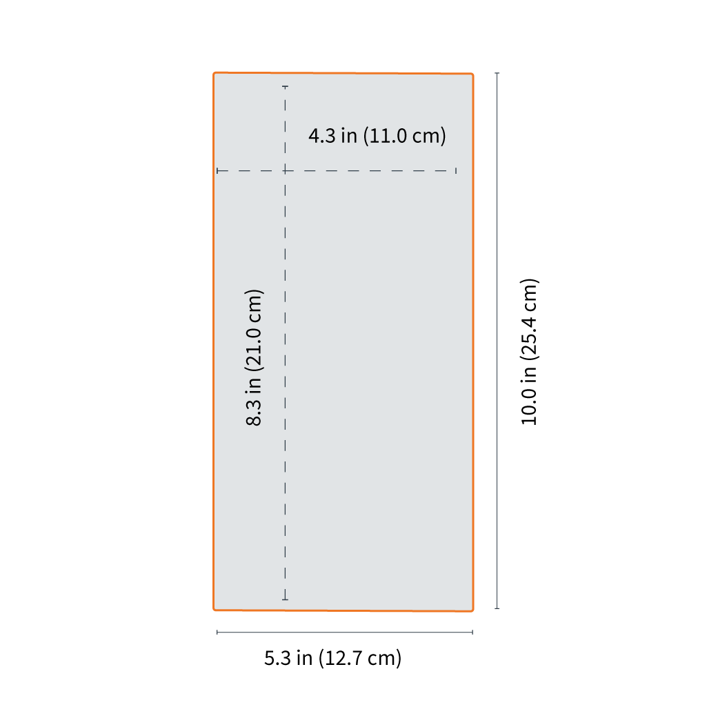 GoDark Faraday Bag for Satellite Phones dimensions