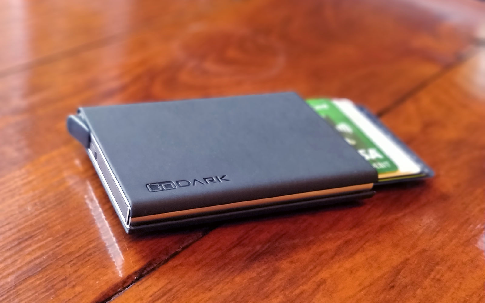 GoDark Slim Wallet - RFID Card Holder with Money Clip - Compact, Convenient, Secure