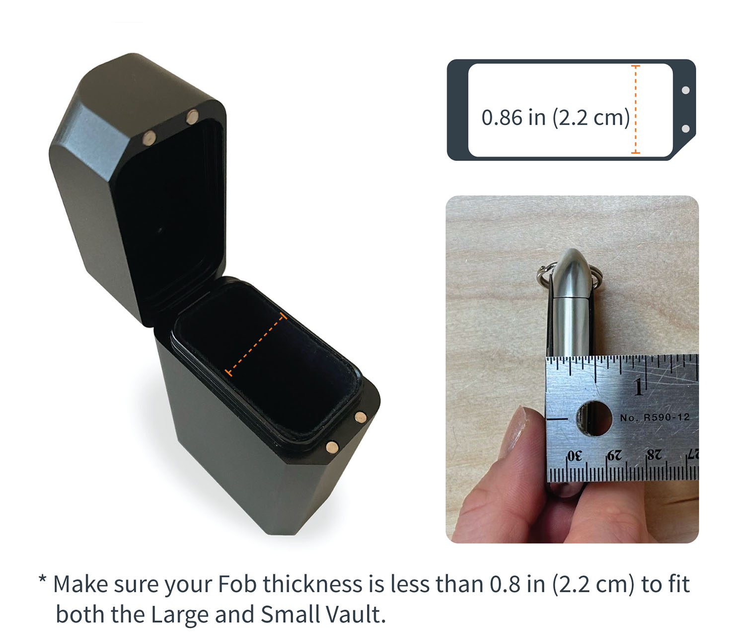 How to measure the thickness of your Fob