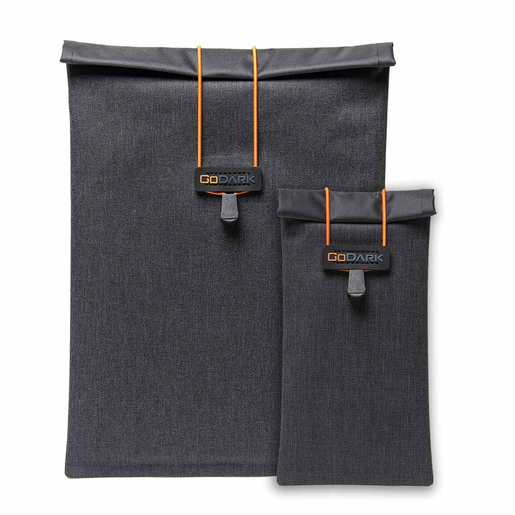 GoDark® Faraday Bags - Small Tablet & Phone Bags Bundle Deal  (2 PC)