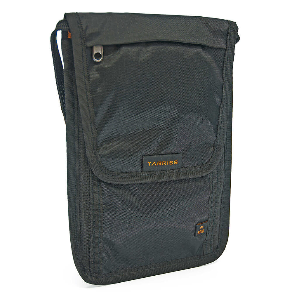 Mini Crossbody Bag Small Shoulder Bag, Travel Wallet Passport  Holder,Messenger Neck Pouch Bag, unisex With Headphone Black